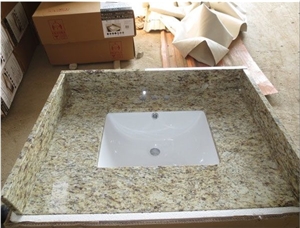 Giallo Ornamental Yellow Granite Polished Bathtops