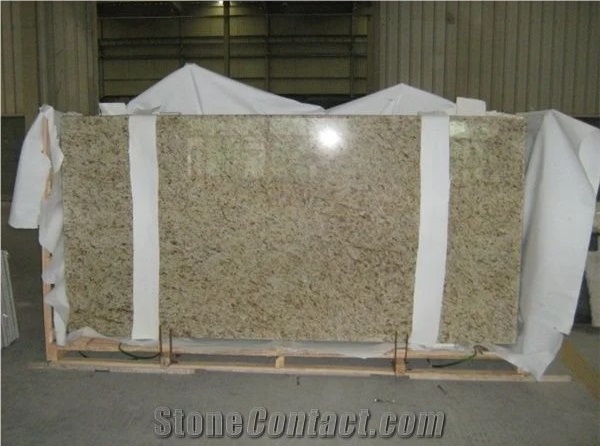 Giallo Ornamental Yellow Granite Polished Slabs