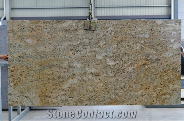Giallo Ornamental Yellow Granite Polished Tiles