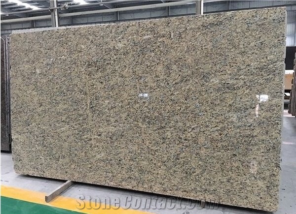 Giallo Santa Cecilia Dark Granite Polished Slabs
