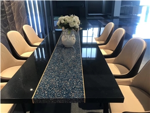 High Quality Green Terrazzo Tiles Stone Artificial  Polished