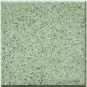 Green Terrazzo Tiles Artificial Polished Floor