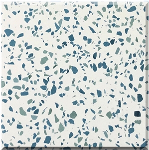 High Quality Green Terrazzo Tiles Artificial Stone