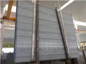 Grey Blue Wood Vein Marble Polished Slabs & Tiles