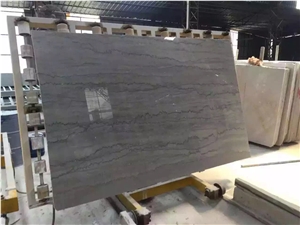 Grey Blue Wood Vein Marble Polished Slabs & Tiles
