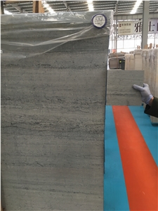 Grey Blue Wood Vein Marble Polished Slabs & Tiles
