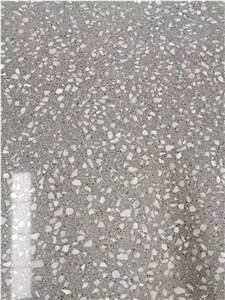 Popular Grey Terrazzo Tiles Artificial Stone Polished