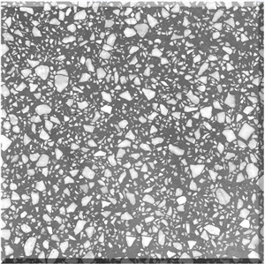 Beautiful Grey Terrazzo Tiles Artificial Stone Polished