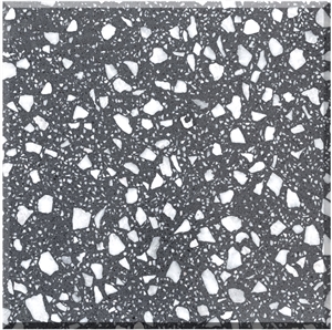 High Quality Grey Terrazzo Tiles Artificial Stone Polished