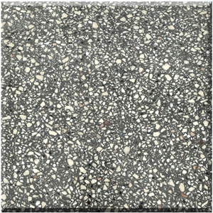 Classic Grey Terrazzo Tiles Artificial Stone Polished