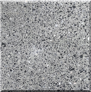Grey Terrazzo Tiles Artificial Stone Polished