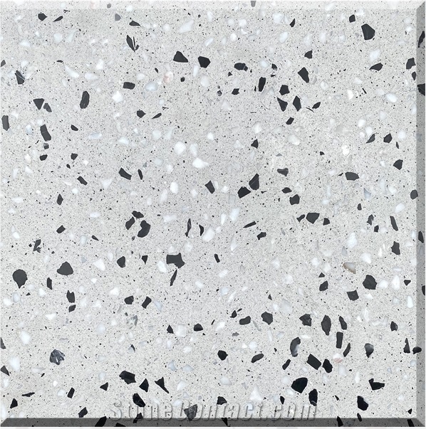 New High Quality Grey Terrazzo Tiles Artificial Stone