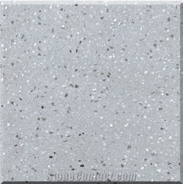 China Grey Terrazzo Tiles Artificial Stone Polished