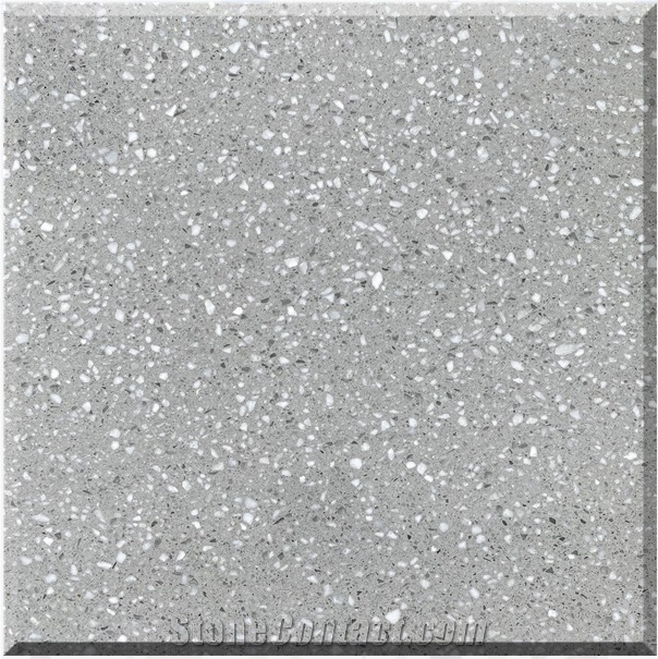 Hot Sale Grey Terrazzo Tiles Artificial Stone Polished