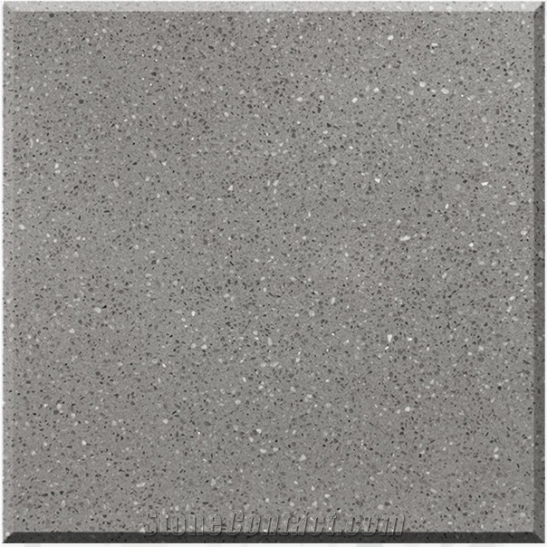 Dark Grey Terrazzo Tiles Artificial Stone Polished
