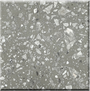 Wonderful Grey Terrazzo Tiles Polished