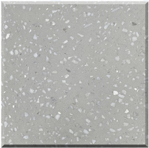 Beautiful New Grey Terrazzo Tiles Artificial Stone Polished