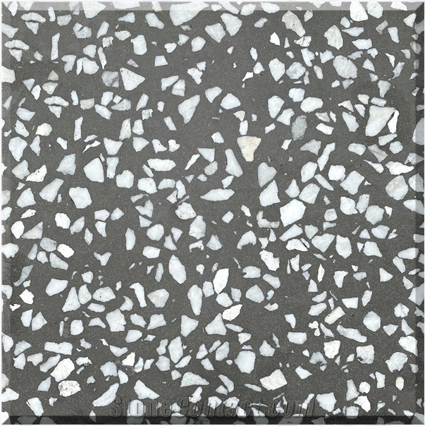 New Premium Grey Terrazzo Tiles Artificial Stone