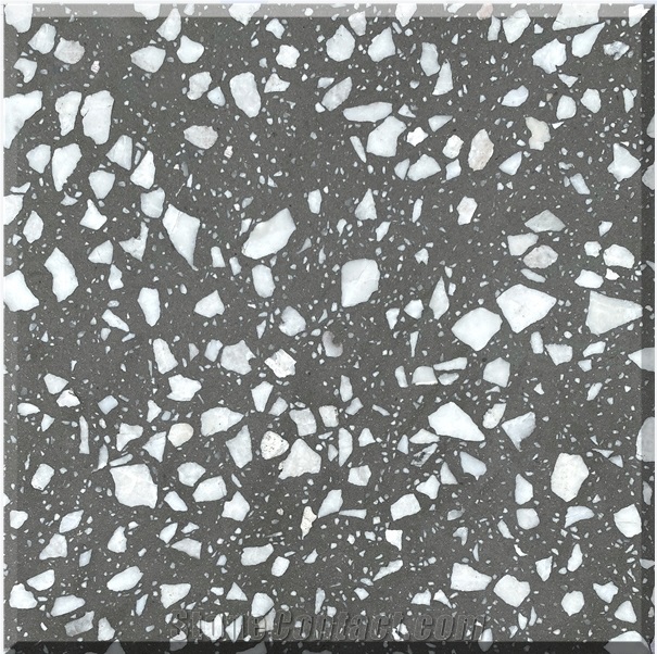 Low Price New Grey Terrazzo Tiles Artificial Stone