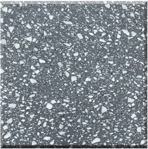 High Quality Grey Terrazzo Tiles-Polished
