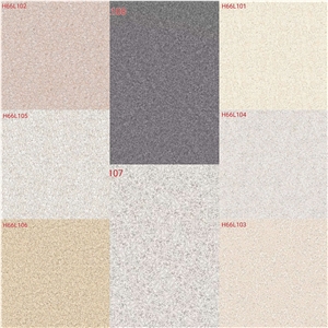 H66l103 Artificial Stone Pink Granite Texture Ceramic Tiles