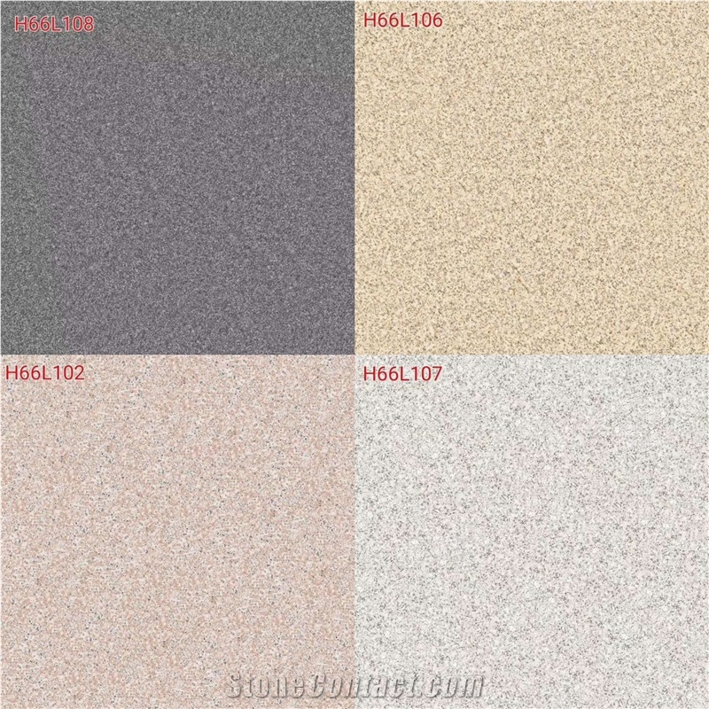 H66l103 Artificial Stone Pink Granite Texture Ceramic Tiles
