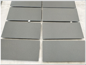 Hebei Black Granite Surface Flamed Water Jet Walling Tiles