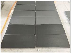 Hebei Black Granite Surface Flamed Water Jet Walling Tiles