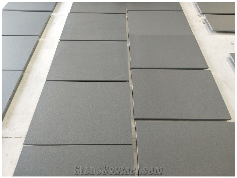 Hebei Black Granite Surface Flamed Water Jet Walling Tiles