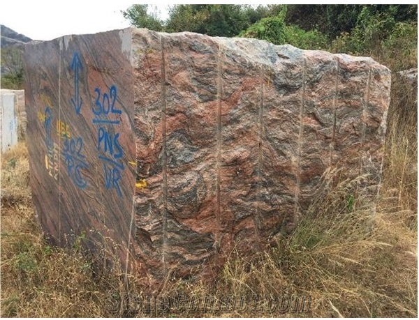 Indian Juparana Multicolor Granite Blocks & Rocks