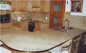 Ivory Raw Silk Granite Beige Polished Countertops