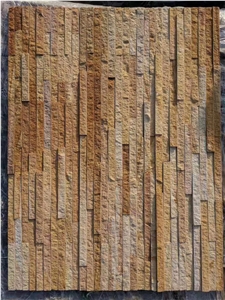 Light Yellow Cultured Stone Beige Feature Wall