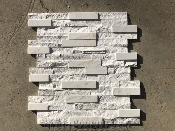 Marble Ledger Panel Cultured Stacked Stone Veneer