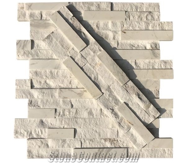 Marble Ledger Panel Cultured Stacked Stone Veneer