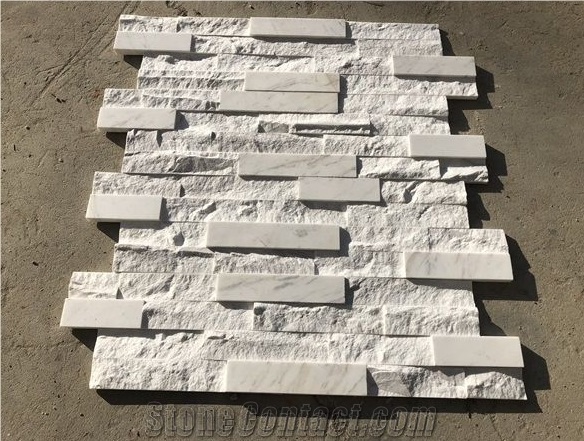 Marble Ledger Panel Cultured Stacked Stone Veneer