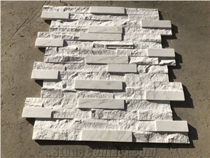 Marble Ledger Panel Cultured Stacked Stone Veneer