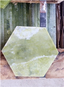Ming Green Marble Mosaic Tile Dandong Green Polished Mosaic