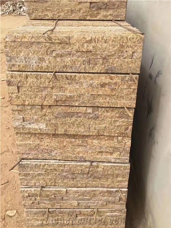 Mixed Color Quartzite Feature Wall Cultured Stone
