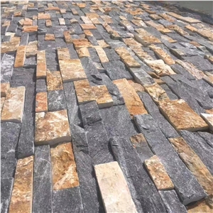 Mixed Color Slate Feature Wall Cultured Stone
