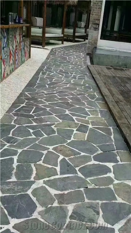 Multicolor Slate Flagstone Paving Walkway Pavers