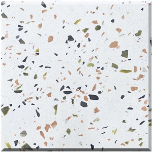 Classic Multicolor Terrazzo Slabs Artificial Stone Tiles