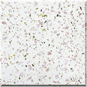 Multicolor Terrazzo Tiles Polished Wall Covering