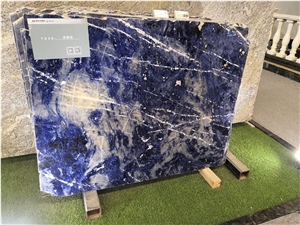 Natural Blue Lapis Lazuli Semiprecious Stone Tiles