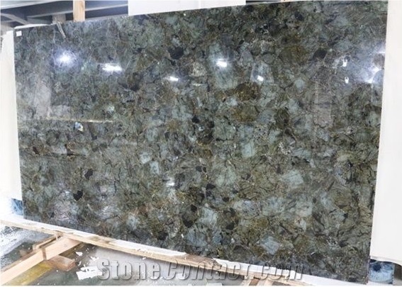 Natural Labradorite Blue Semiprecious Stone Slabs