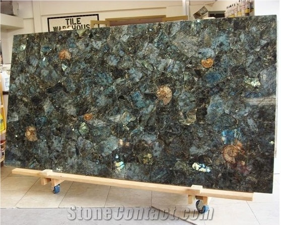 Natural Labradorite Blue Semiprecious Stone Slabs