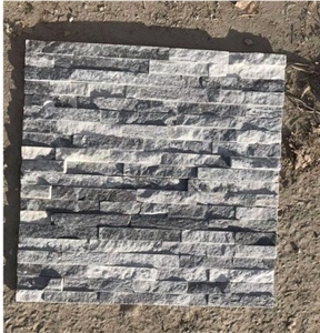 Natural White and Grey Quartzite Cultured Stone
