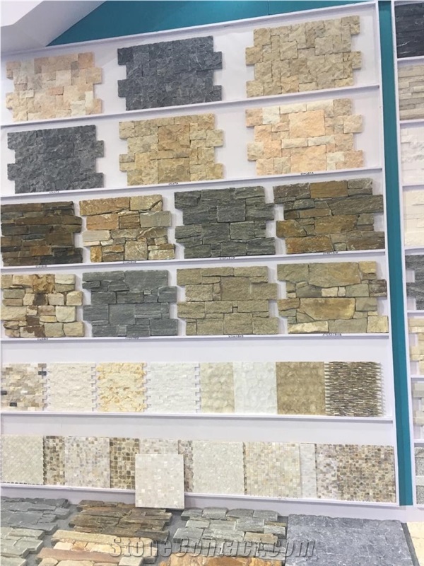 Natural White and Grey Quartzite Cultured Stone