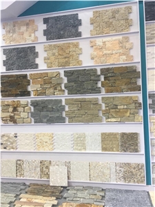 Natural White and Grey Quartzite Cultured Stone