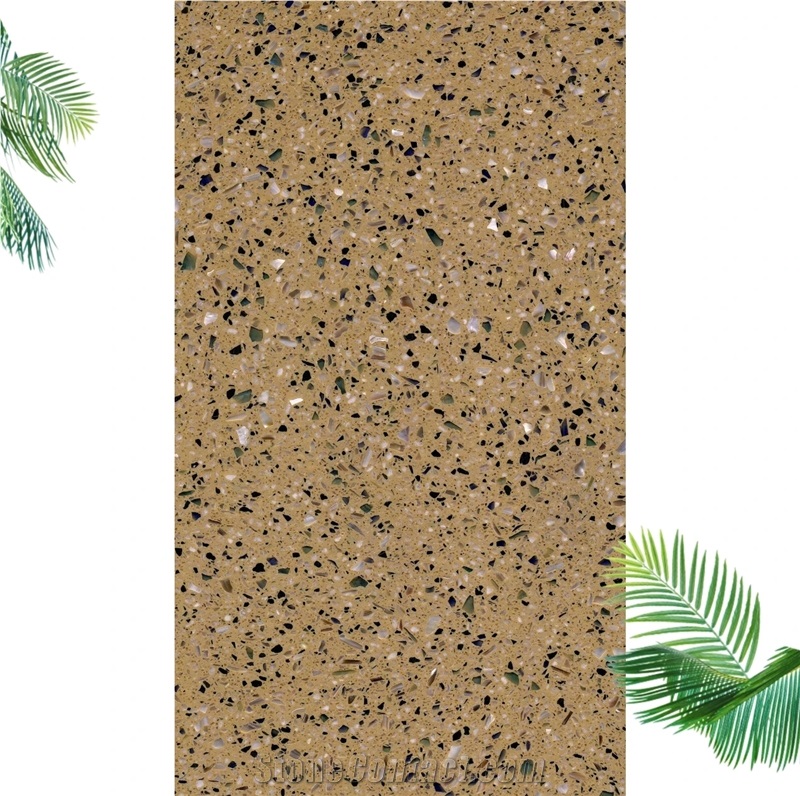 New Brown Terrazzo Tiles China Artificial Stone