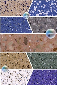 New Brown Terrazzo Tiles China Artificial Stone